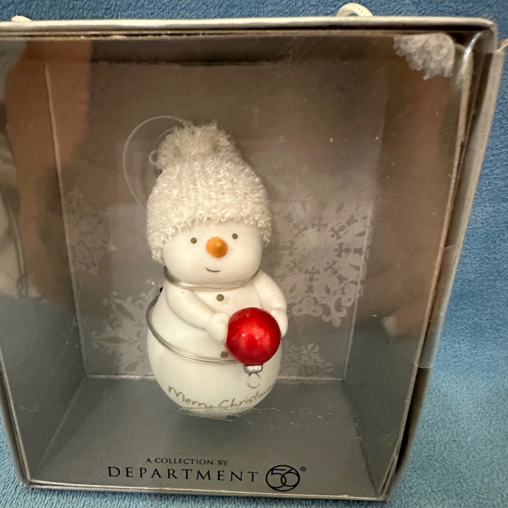 Dept. 56,  “Merry Christmas “ snowman, 2010, ornament .